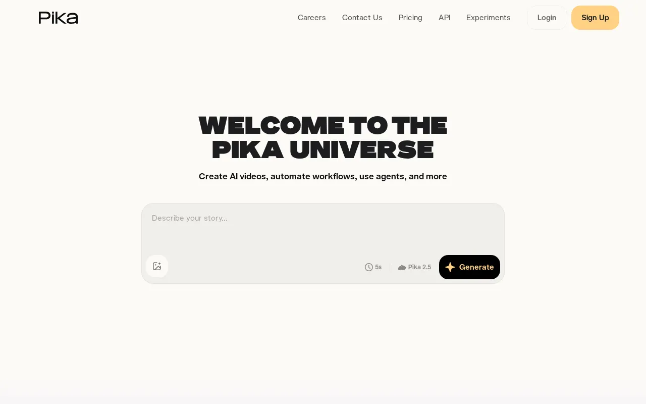 Pika Labs — preview screenshot