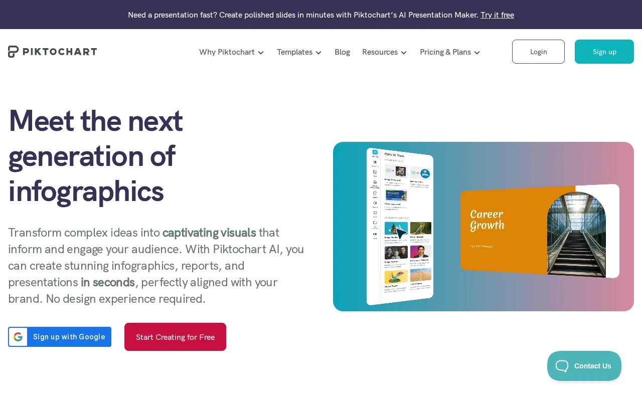 Piktochart — preview screenshot
