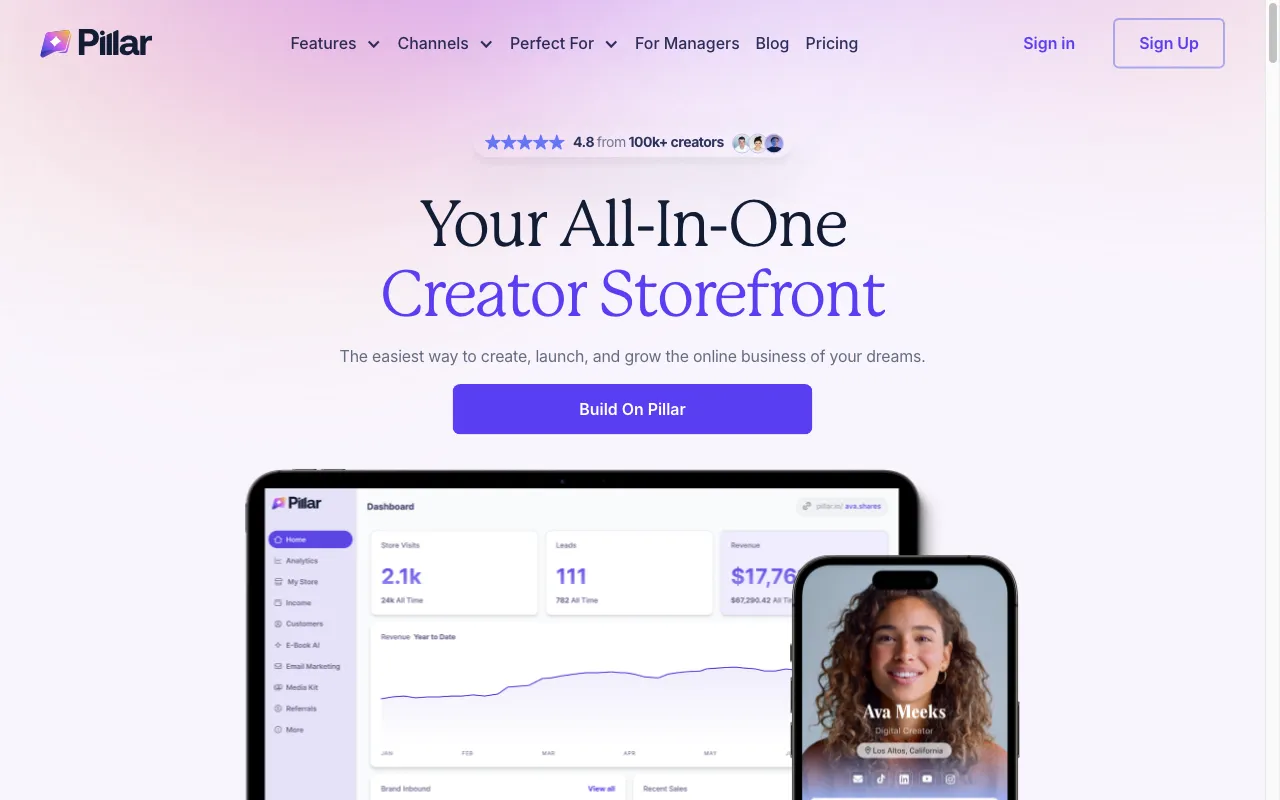 Pillar — preview screenshot