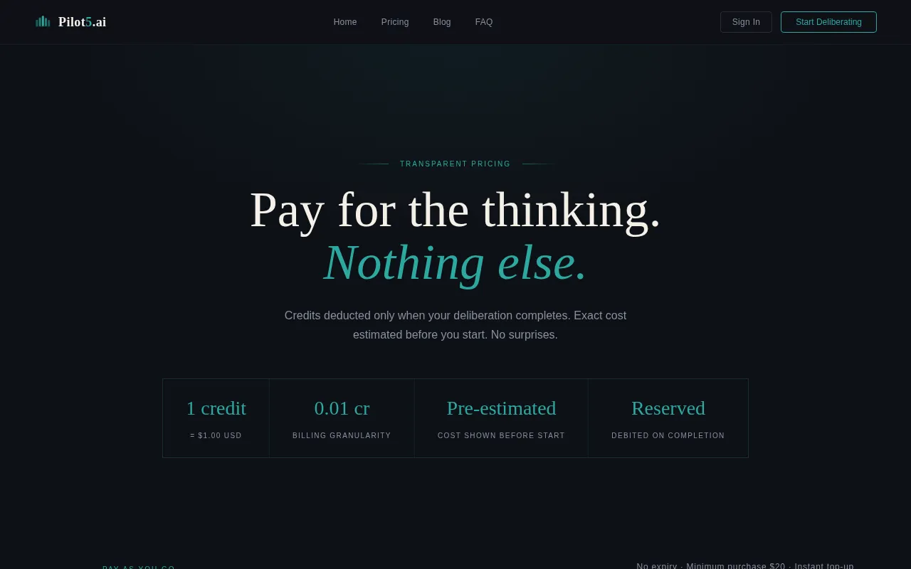 Pilot5.ai — pricing page