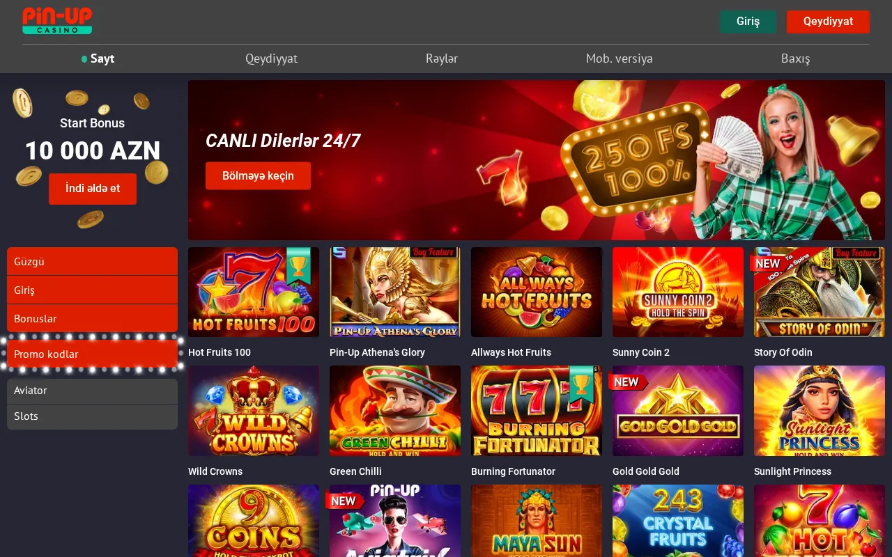 Pin Up Casino — preview screenshot