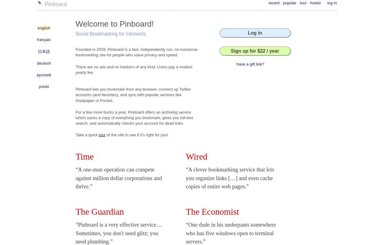 Pinboard — preview screenshot