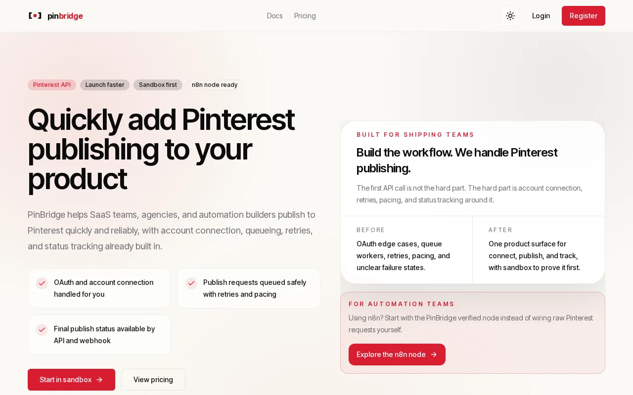 Pinbridge — preview screenshot
