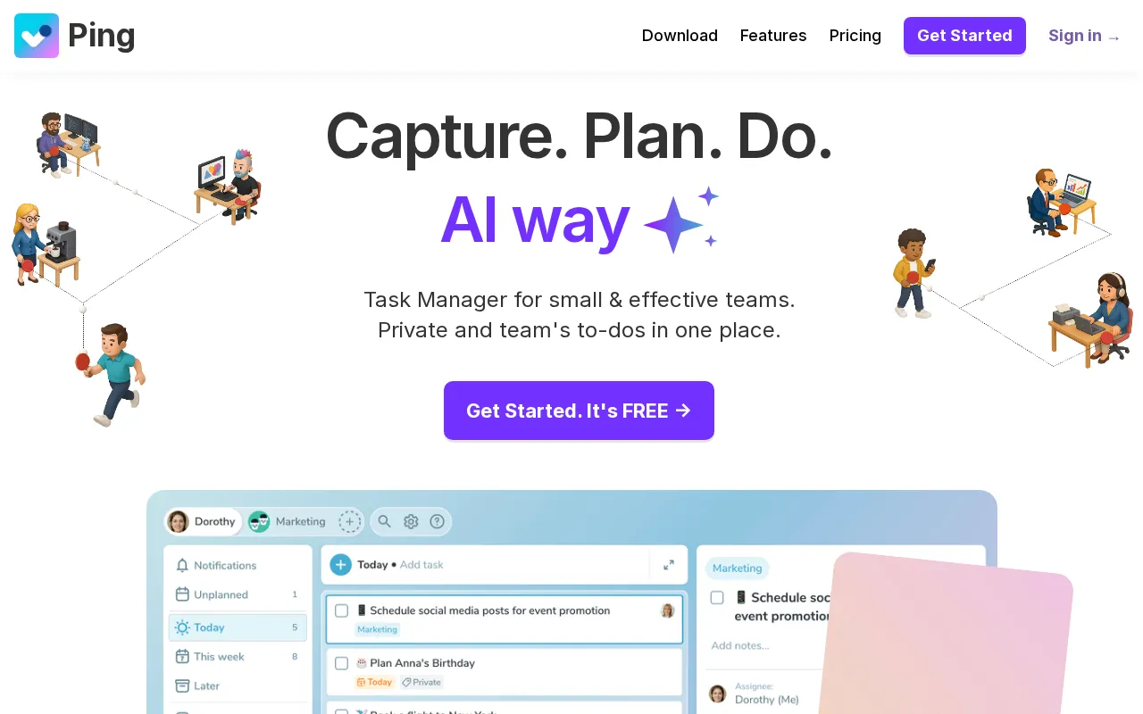 Ping — preview screenshot