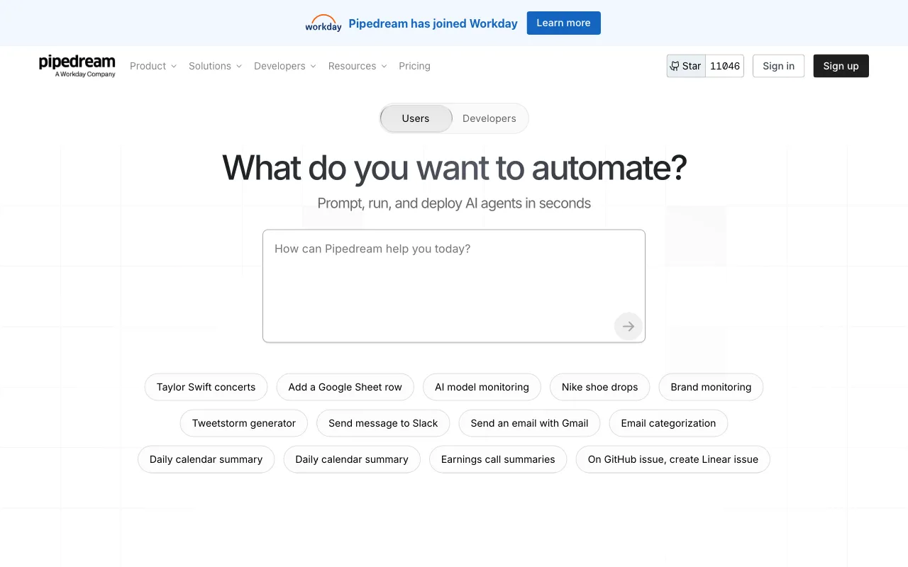 Pipedream — preview screenshot