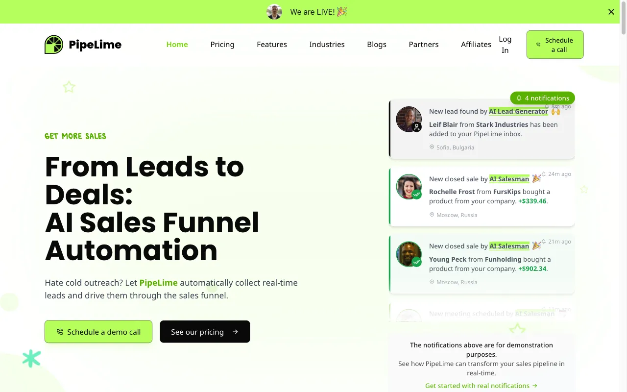 Pipelime — preview screenshot
