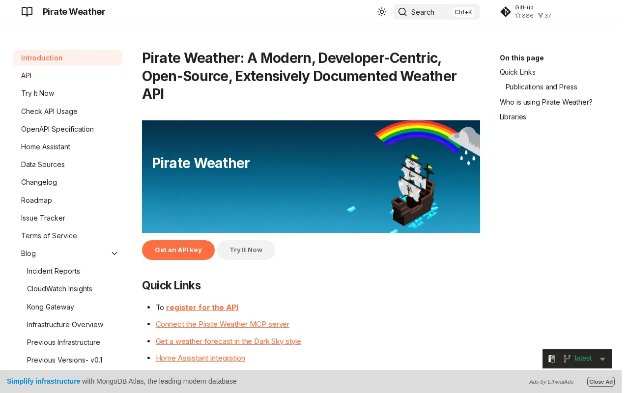 Pirate Weather — preview screenshot
