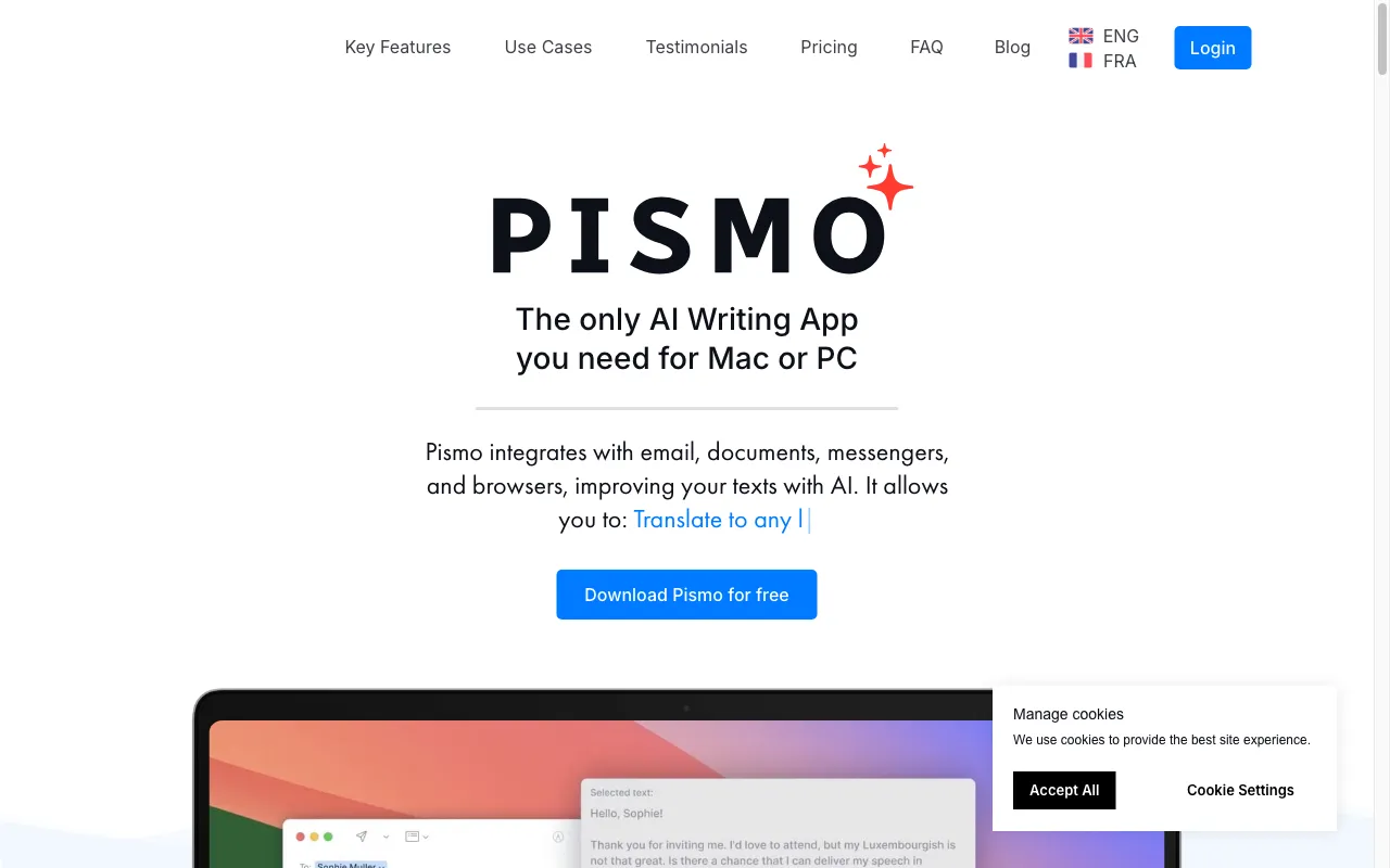 Pismo — preview screenshot