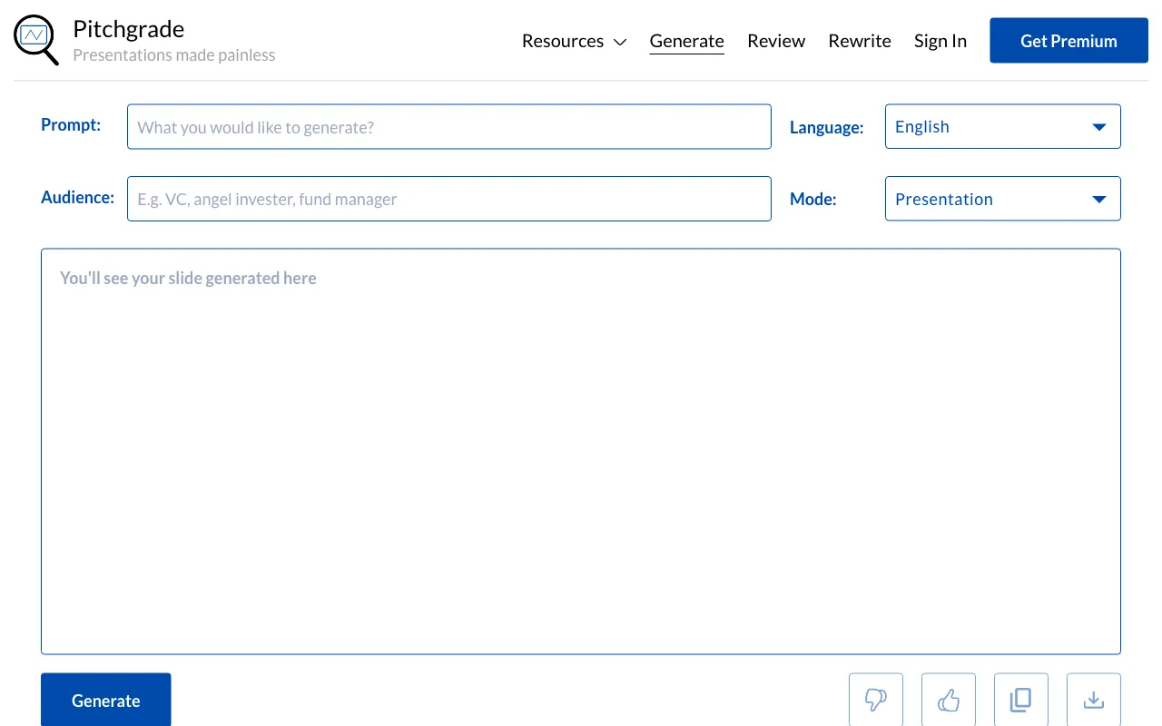 Pitchgrade — preview screenshot