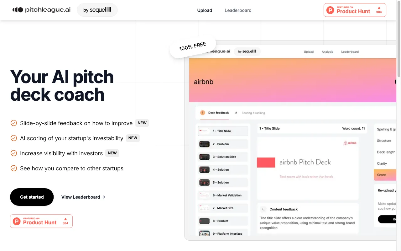 PitchLeague.ai — preview screenshot
