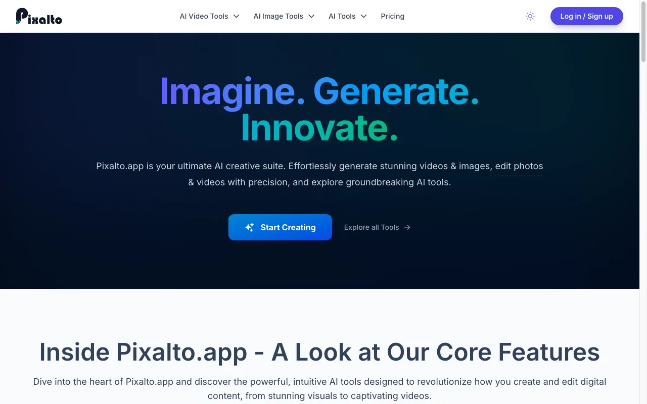 Pixalto — preview screenshot