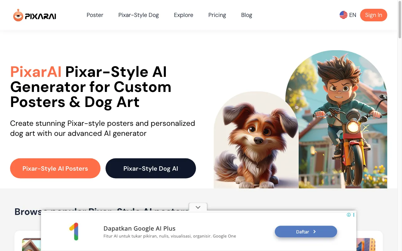 PixarAI — preview screenshot