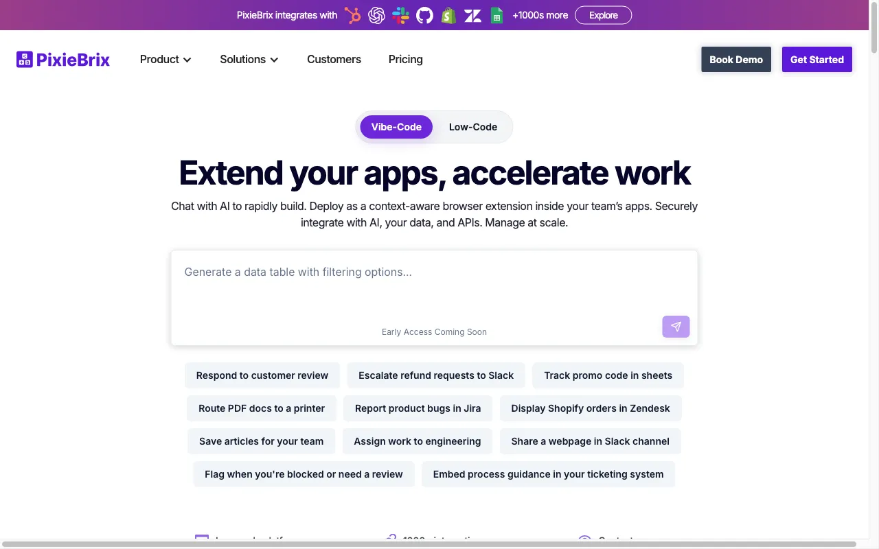 PixieBrix — preview screenshot