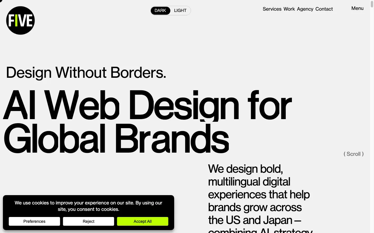 STUDIO FIVE — preview screenshot