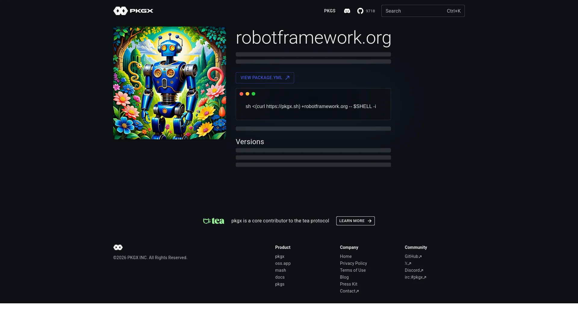 pkgx — preview screenshot