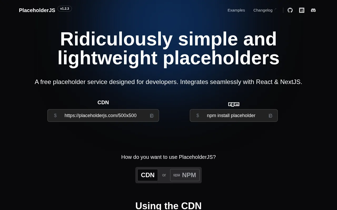 PlaceholderJS — preview screenshot
