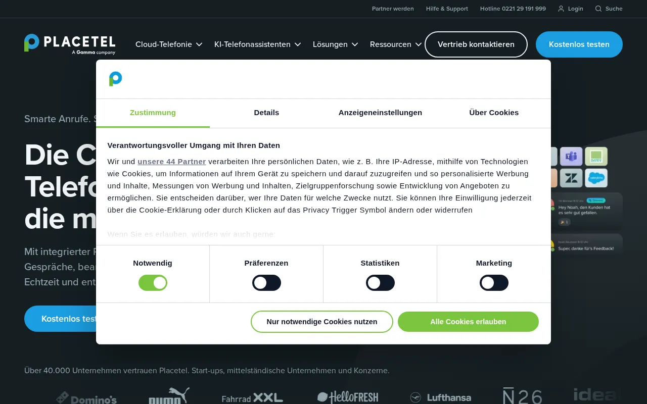 Placetel — preview screenshot