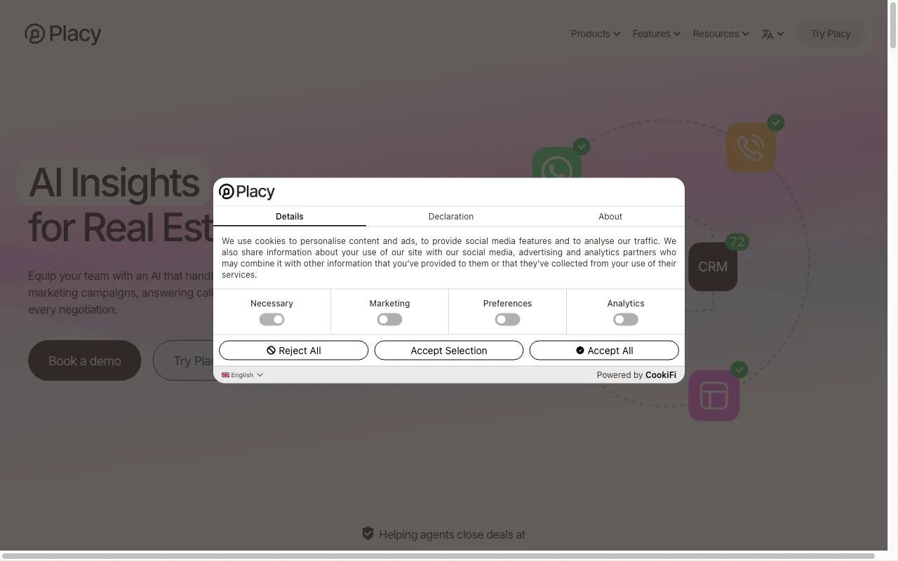 Placy AI — preview screenshot
