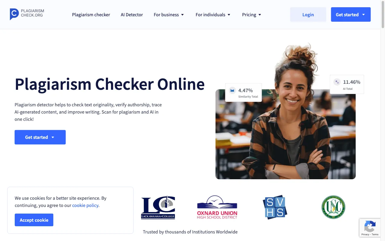 Plagiarismcheck.org — preview screenshot