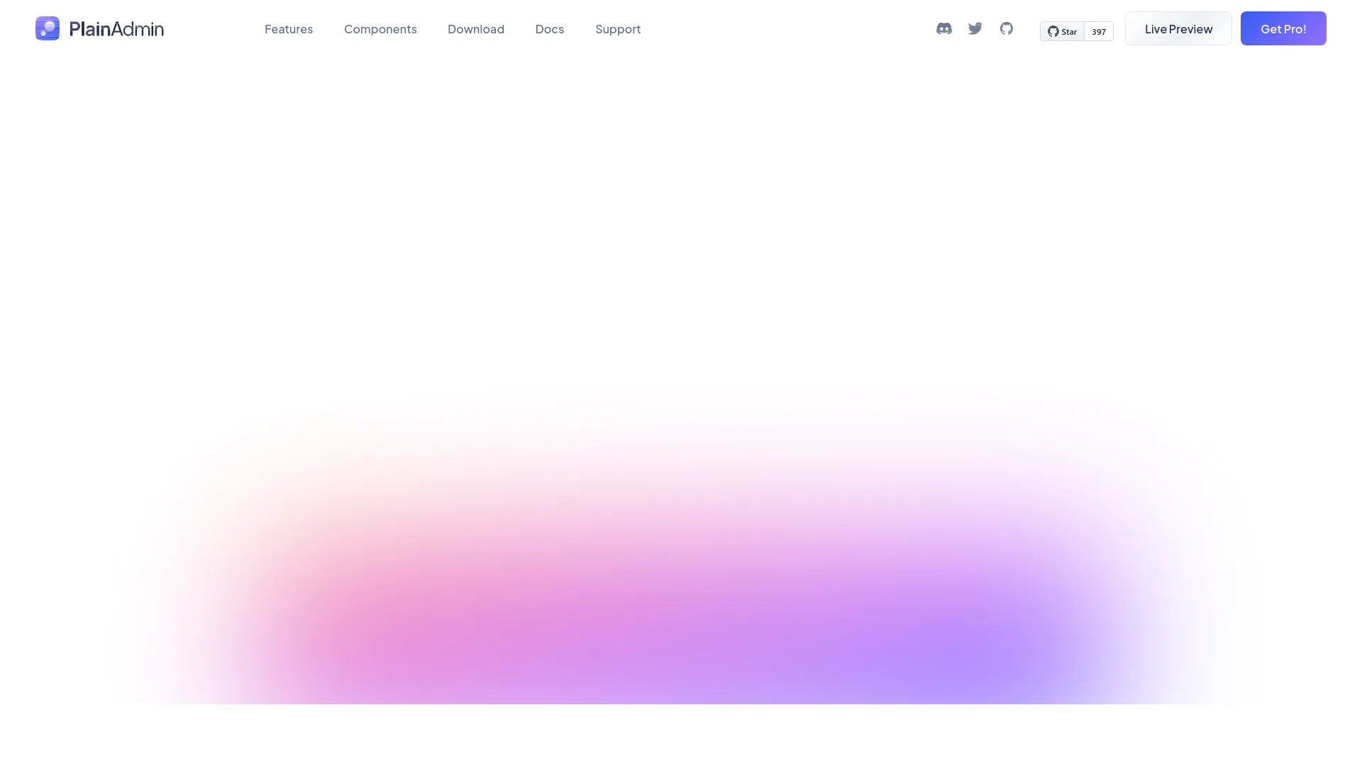 PlainAdmin — preview screenshot