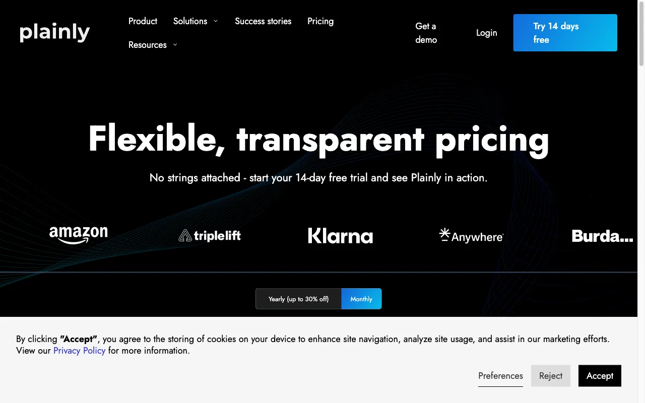 Plainly AI — pricing page