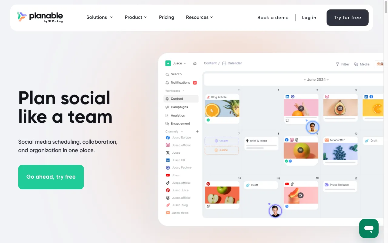 Planable — preview screenshot