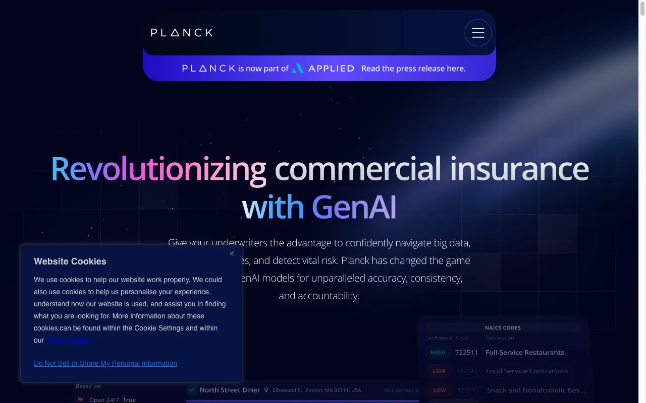 Planck Data — preview screenshot