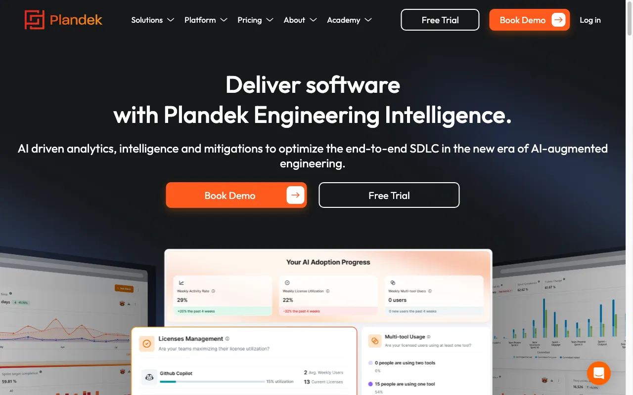 Plandek Intelligent Analytics — preview screenshot