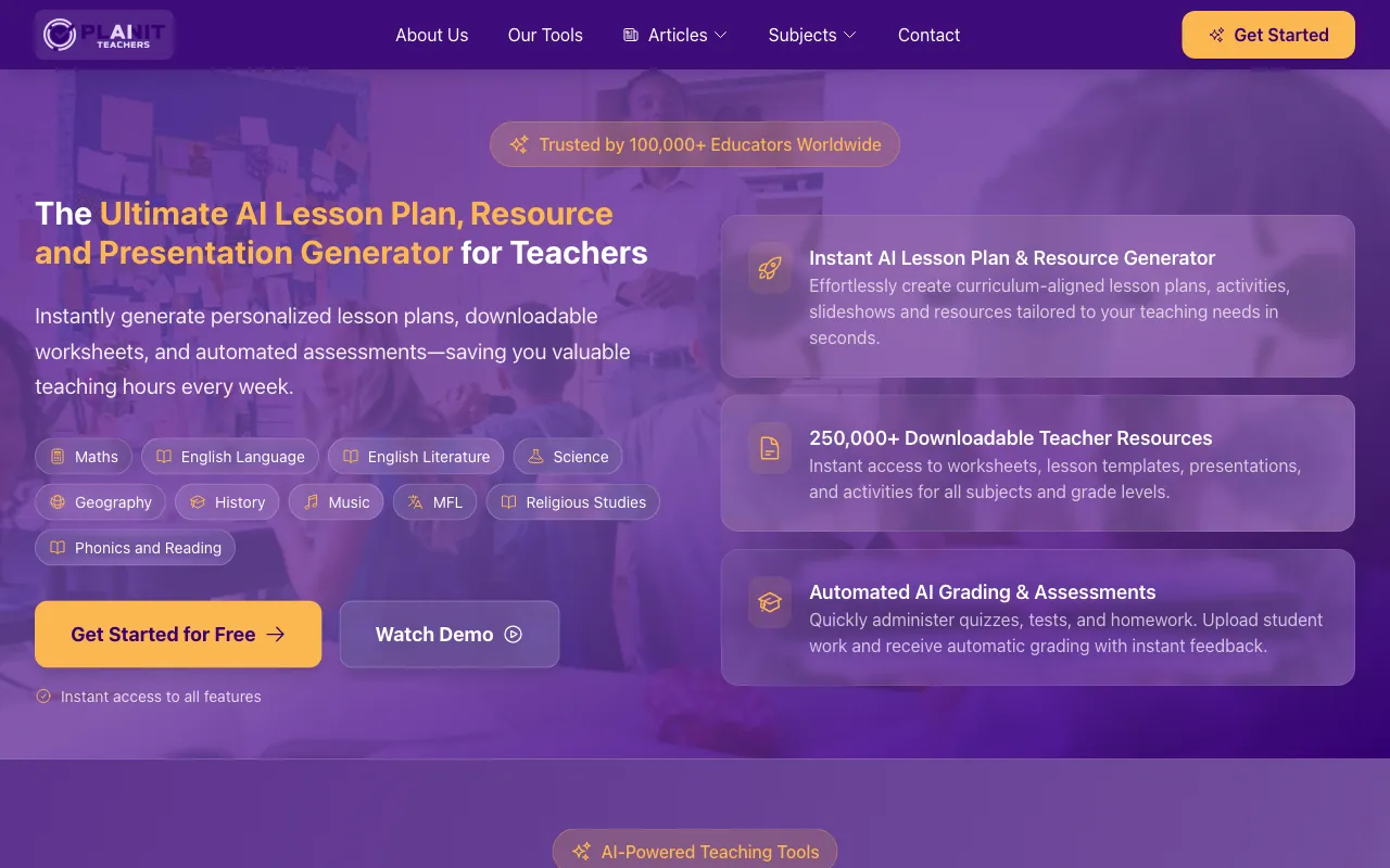 Planit Teachers — preview screenshot