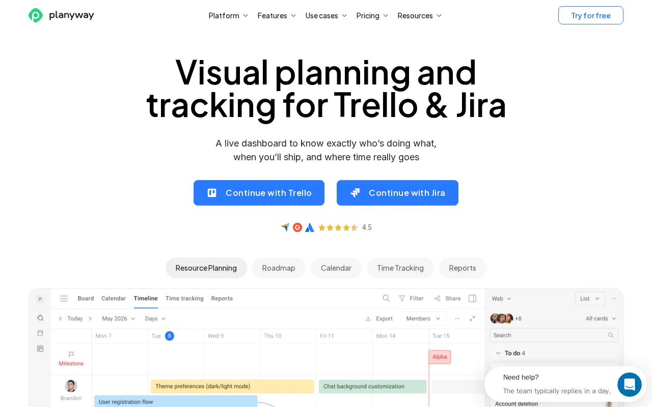 Planyway — preview screenshot