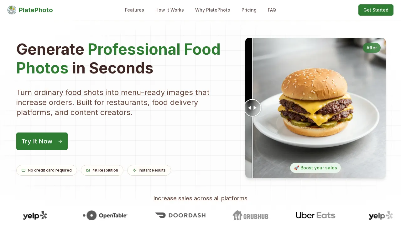 PlatePhoto — preview screenshot