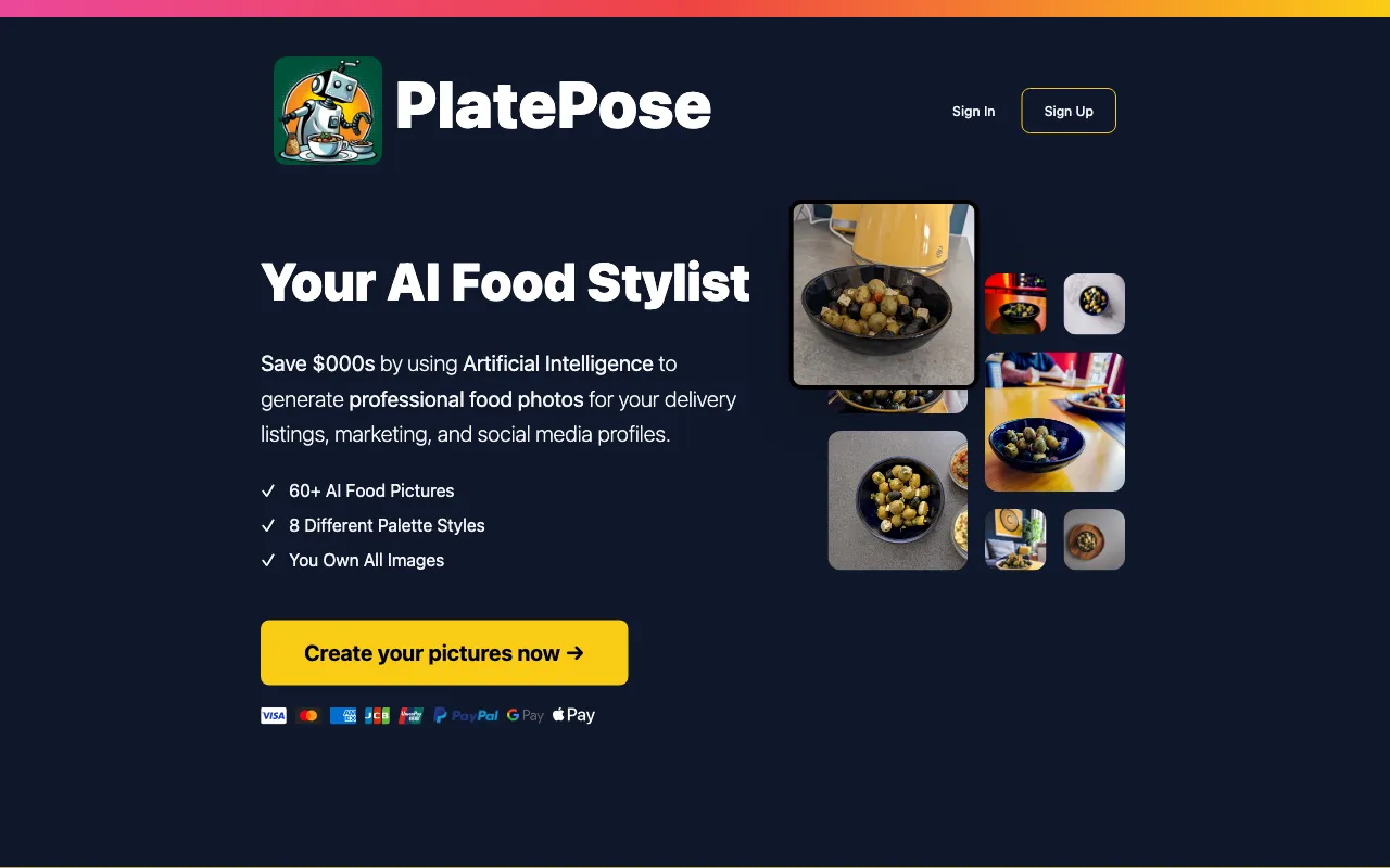 PlatePose — preview screenshot