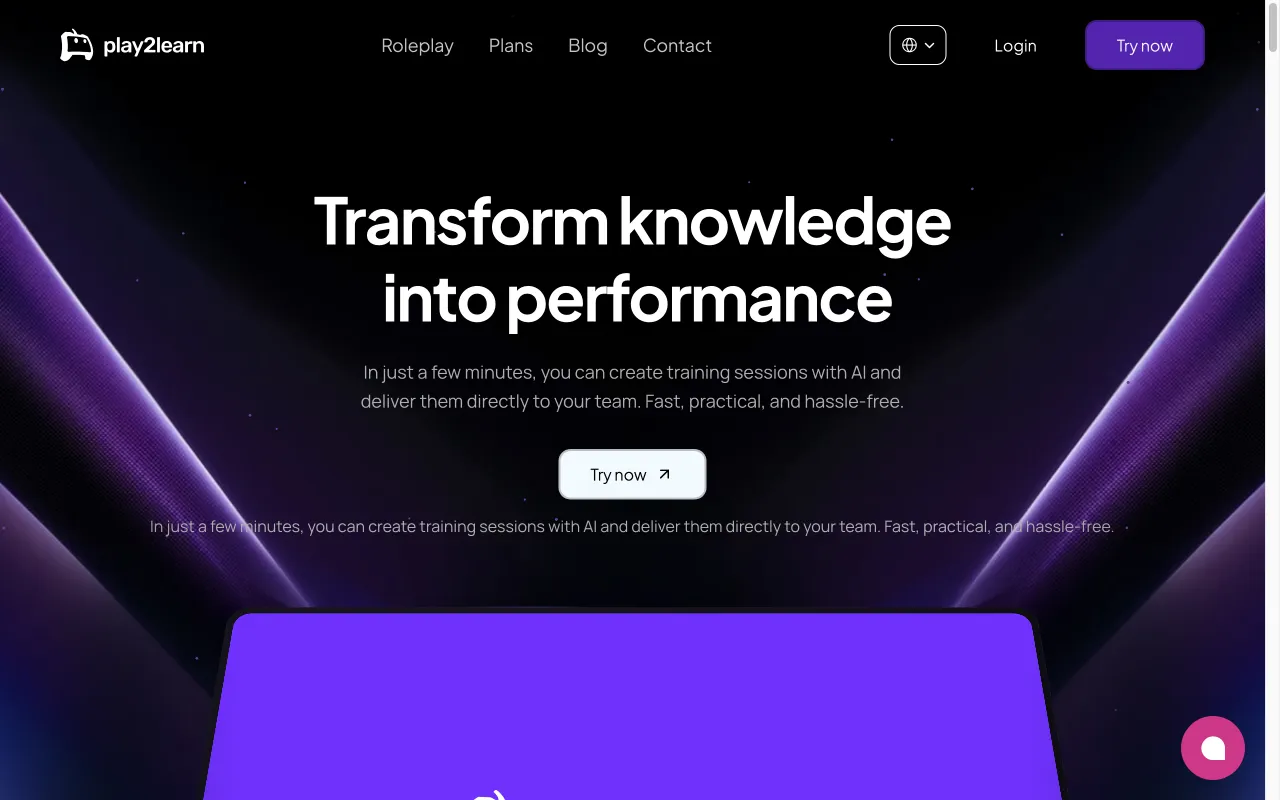 Play2Learn — preview screenshot