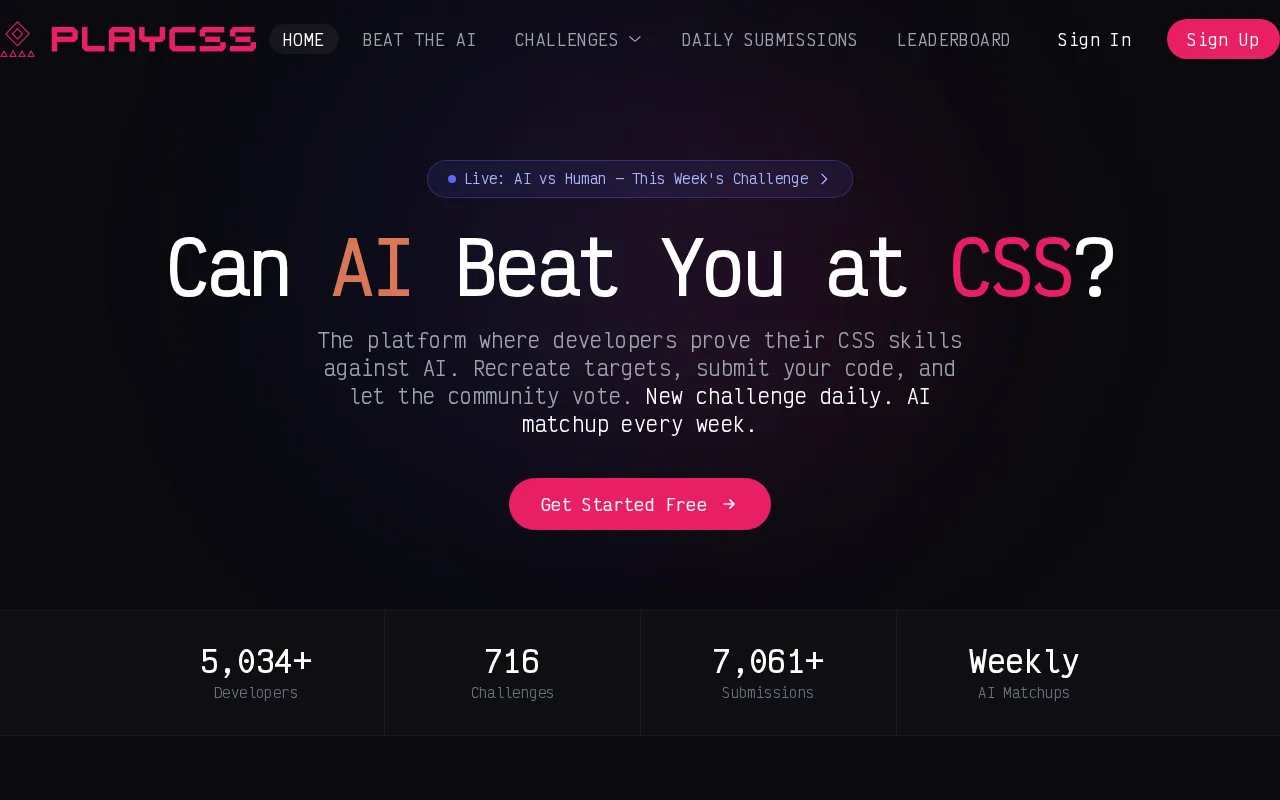 PLAYCSS — preview screenshot