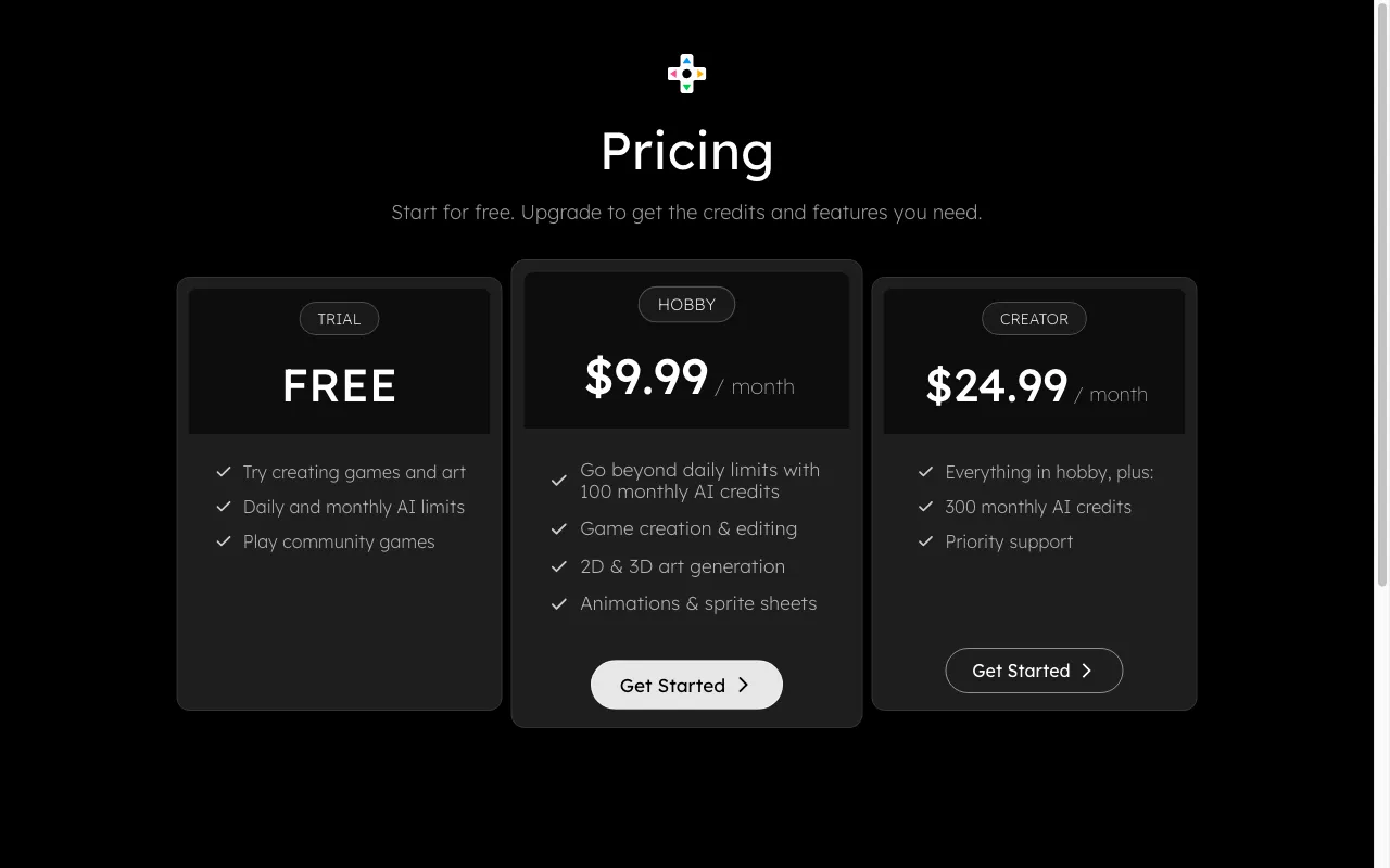 playmix.ai — pricing page