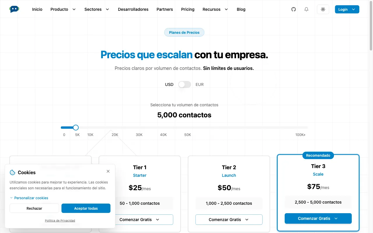 Plazbot — pricing page