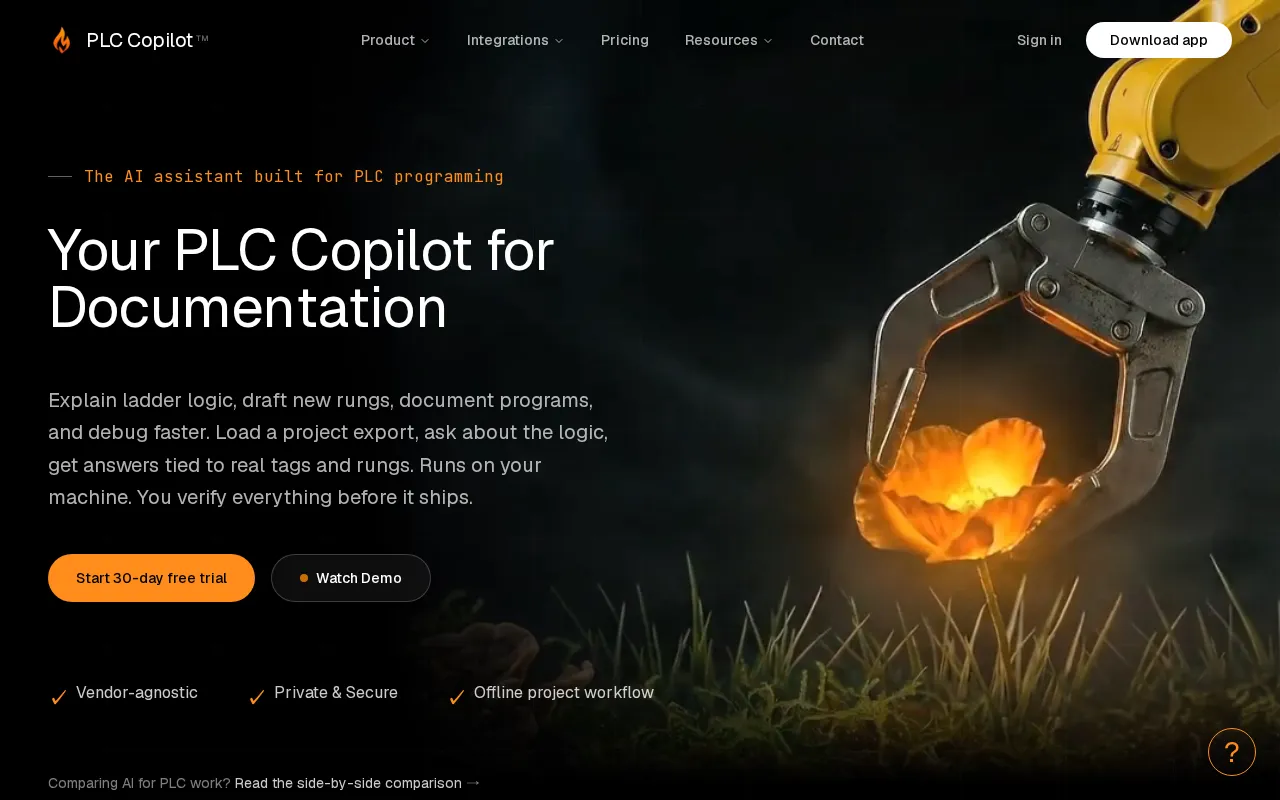 PLC Copilot — preview screenshot