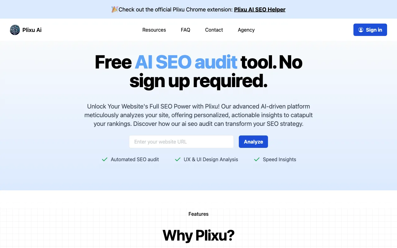 Plixu.com — preview screenshot