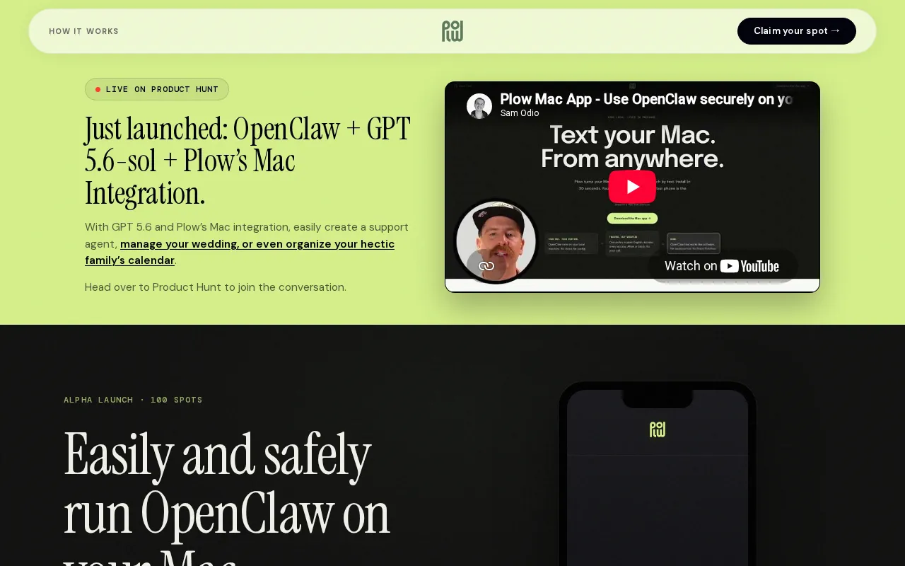 Plow Mac App — preview screenshot