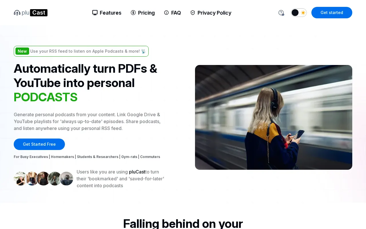 pluCast — preview screenshot