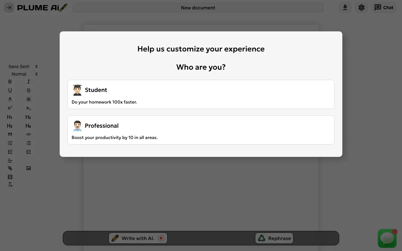 Plume AI — preview screenshot