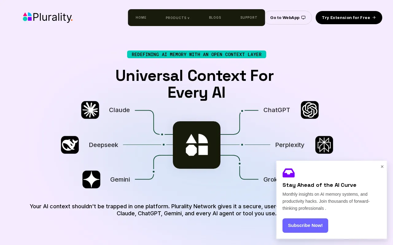 Plurality Network — preview screenshot