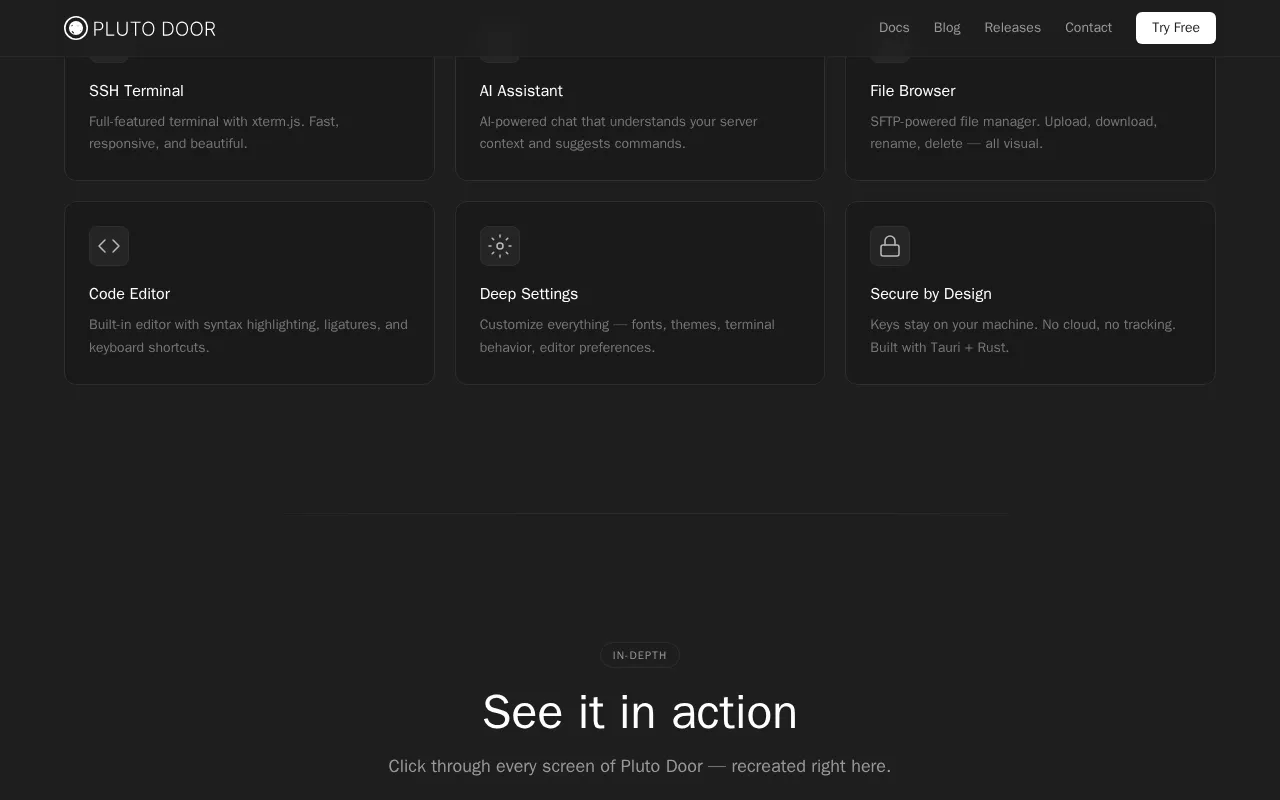 Pluto Door — preview screenshot
