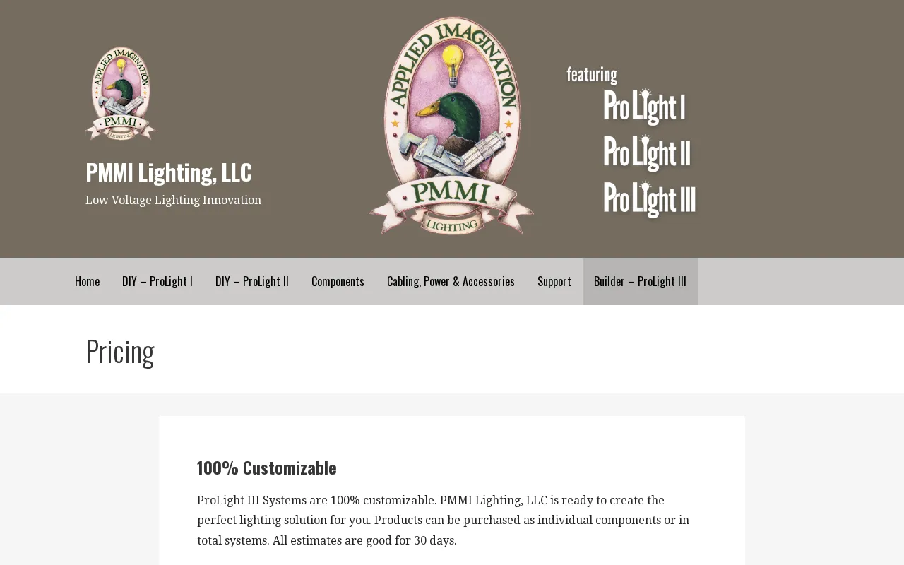 Pmmi Lighting — pricing page