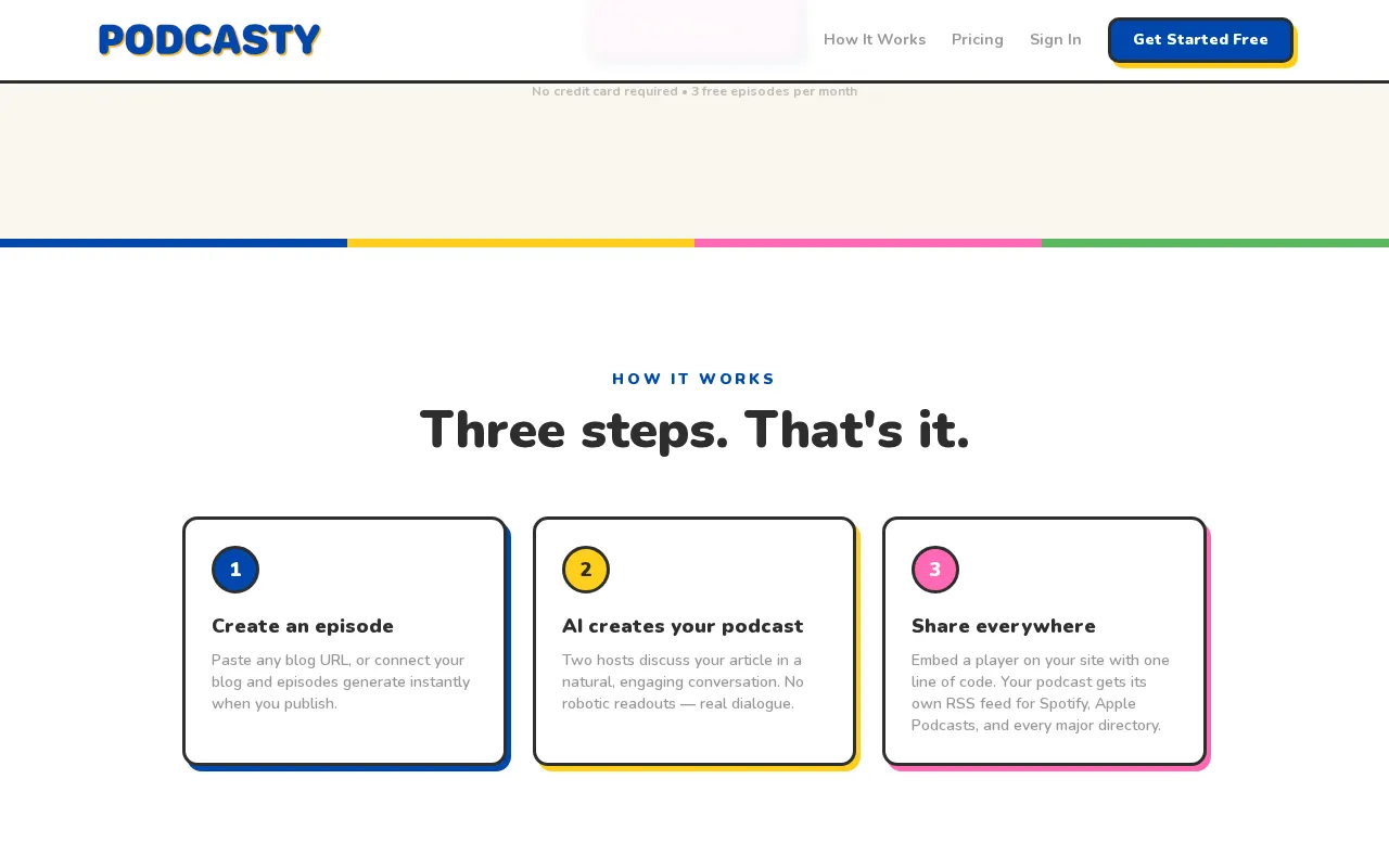 Podcasty FM — preview screenshot
