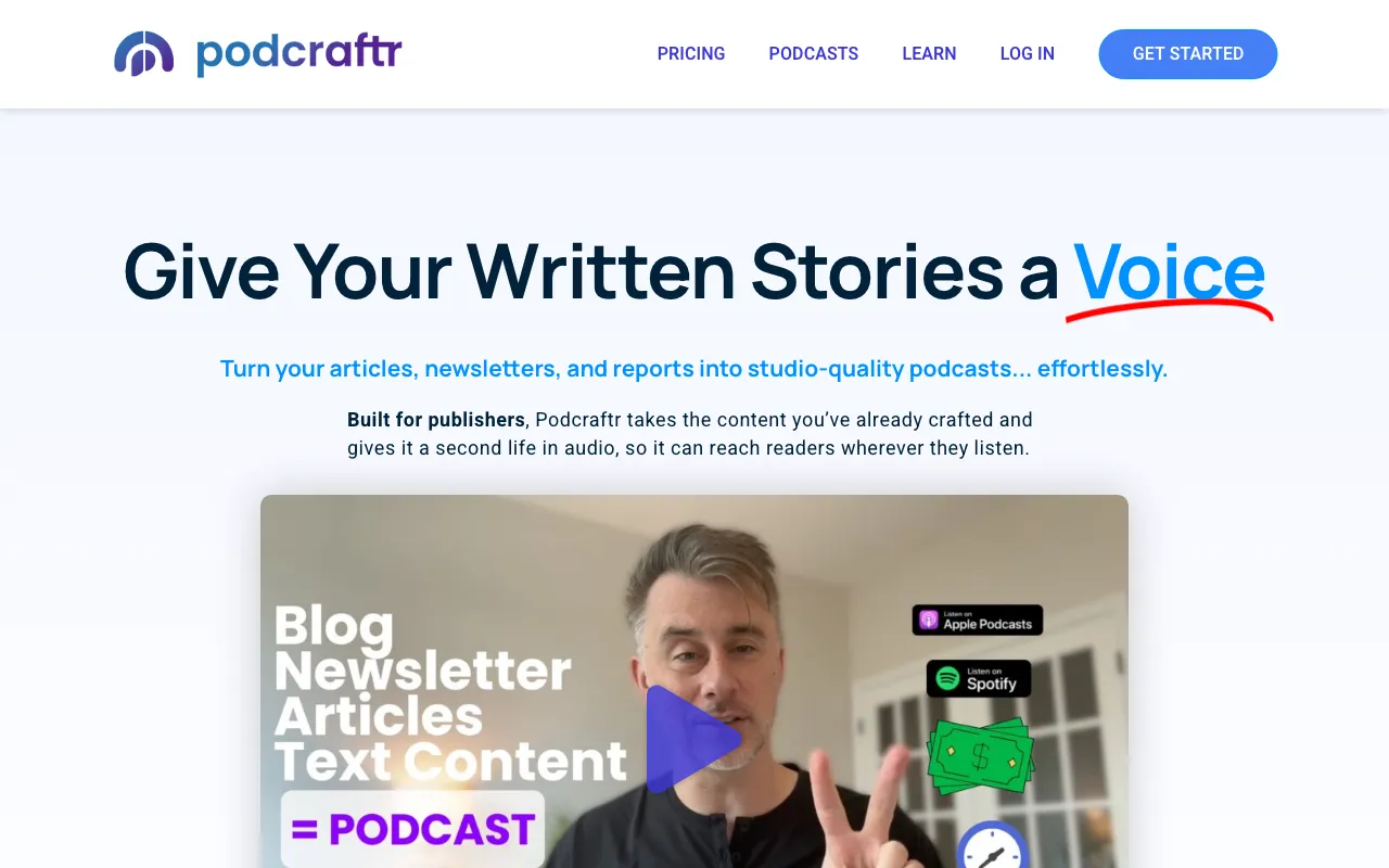 Podcraftr — preview screenshot