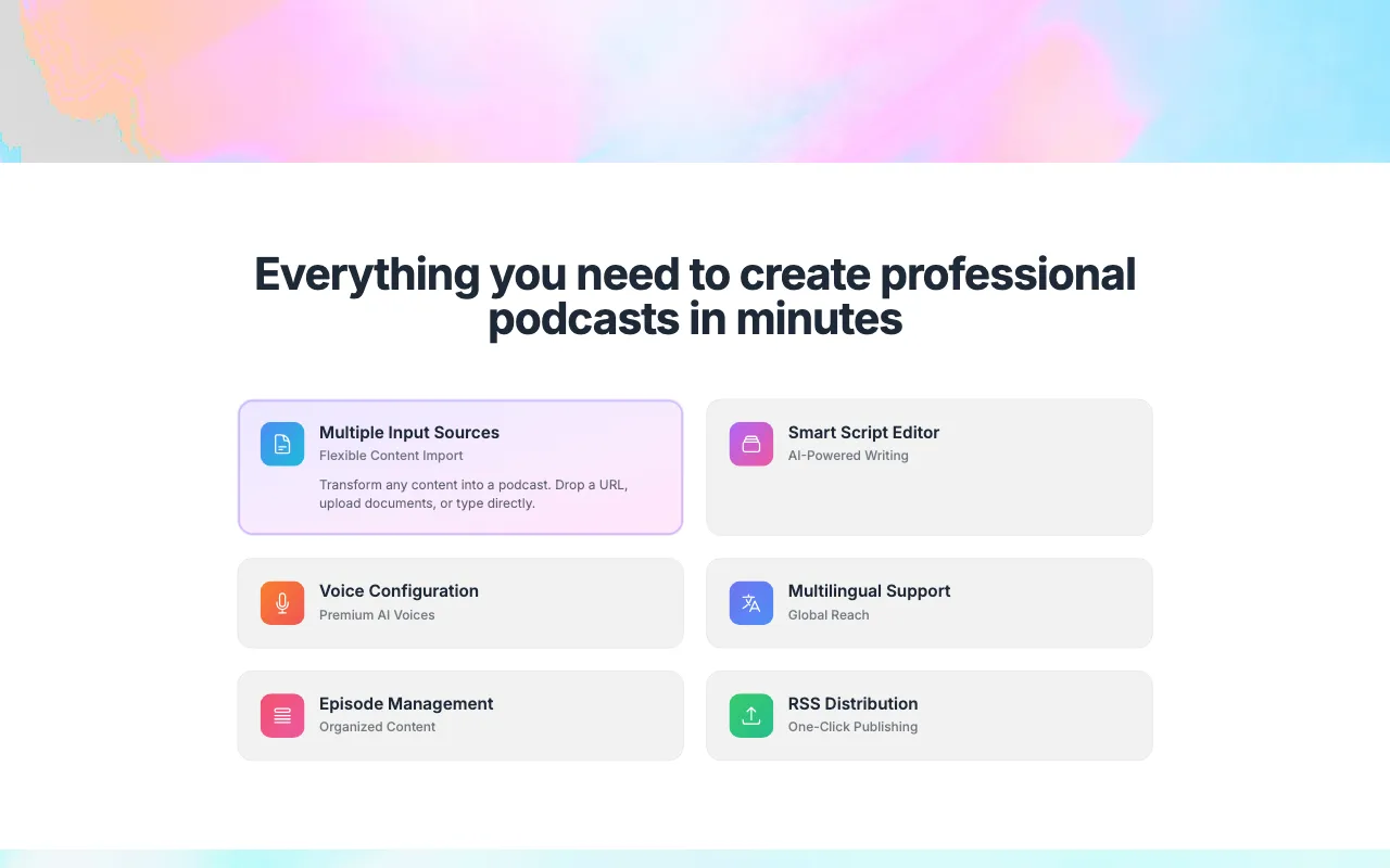 Podcustom — pricing page