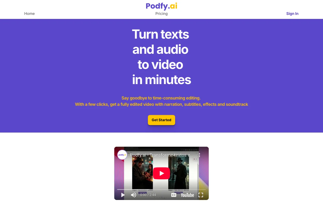 PodfyAI — preview screenshot