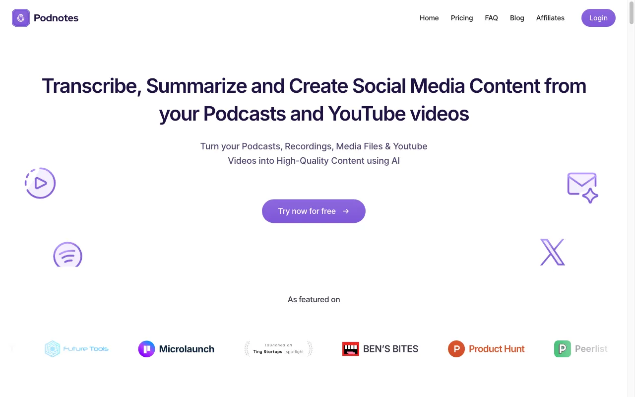 Podnotes — preview screenshot