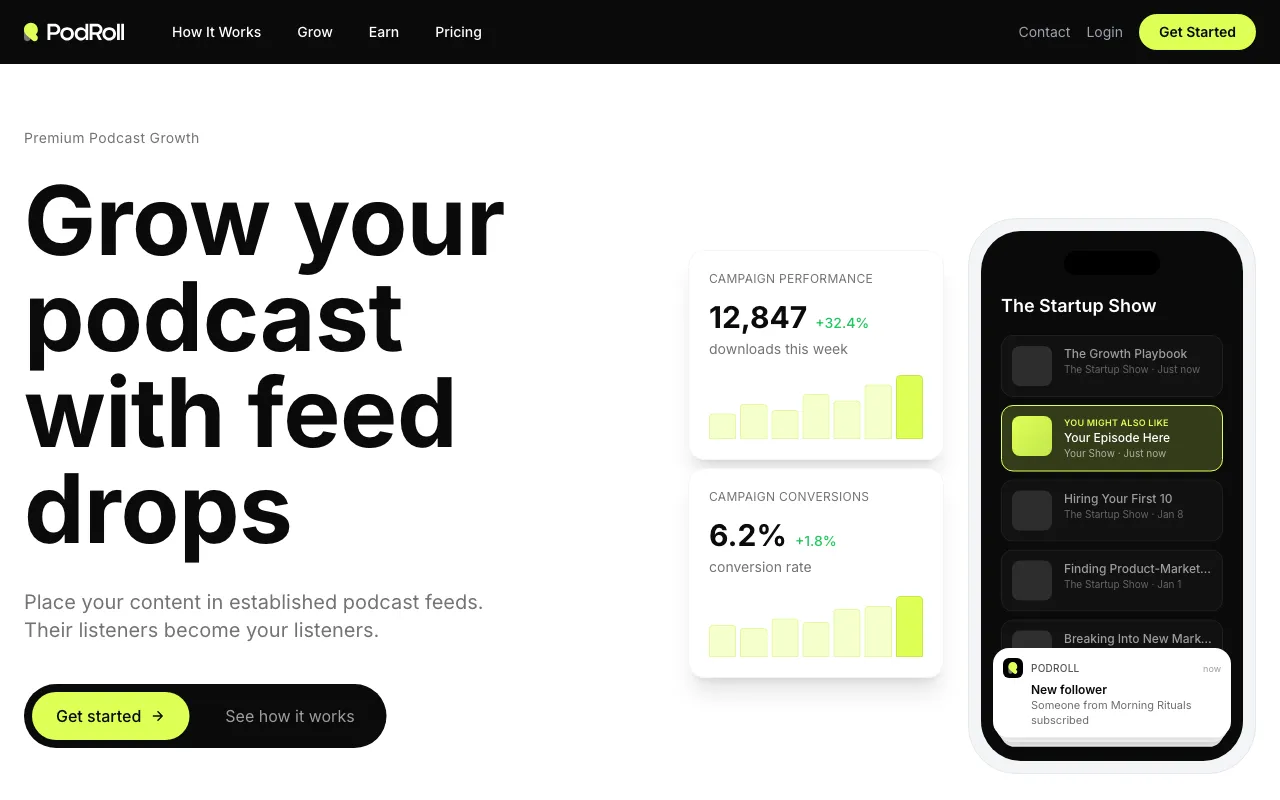 PodRoll — preview screenshot